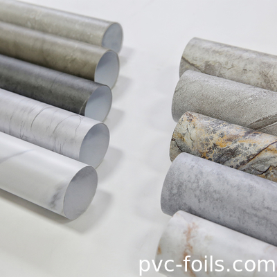 Yeni Mermer Tasarımı PVC Dekoratif Folyo Laminasyon için, Membran Baskı