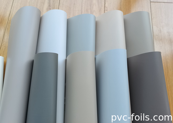 İpekli Pürüzsüz Katı Renkli PVC Dekoratif Film Rulo Membran Baskı için