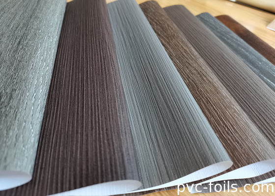 Mobilya dolabı uygulaması için süper mat ahşap tanesi PVC dekoratif film