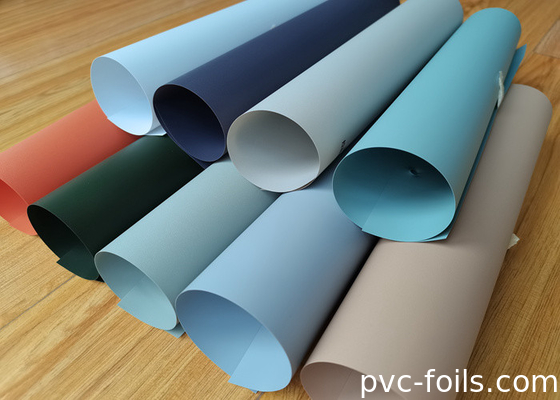 İç kapı laminasyonu için süper mat katı renkli PVC dekoratif film