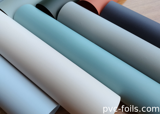 İç kapı laminasyonu için süper mat katı renkli PVC dekoratif film