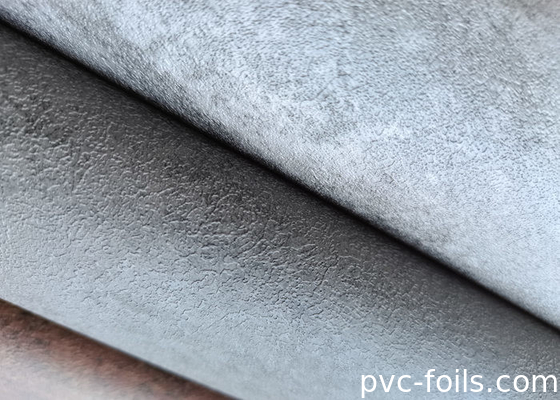 İç duvar panelleri için gri çimento doku PVC dekoratif film