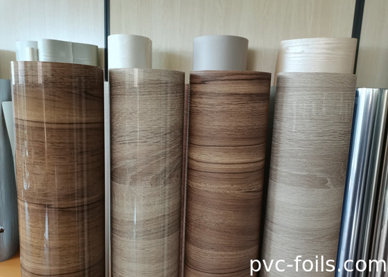 Modern dolap yüzeyleri için Yüksek Parlaklıklı PVC Mobilya Film Rulo