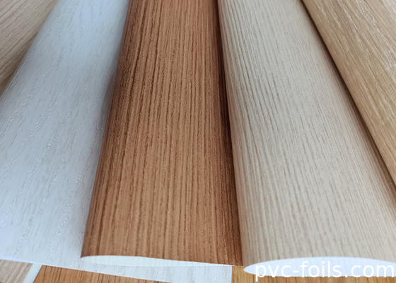 Pencere ve kapı profilleri için altın meşe ahşap tanesi PVC laminatör filmi