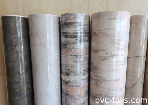 1400mm Parlak Mermer PVC Filmi Vakum Membran Baskı Uygulamaları İçin