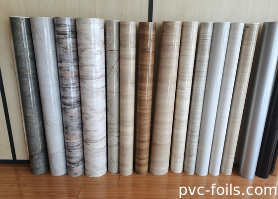 Mermer Efekti PVC Dekoratif Filmi Vakum Baskı için Tam Baskı Genişliği 1400mm