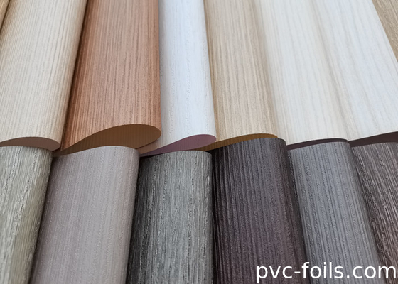WPC Panel ve Profil Dolaşımı için Süper Mat Ahşap Dokusu PVC Dekoratif Film