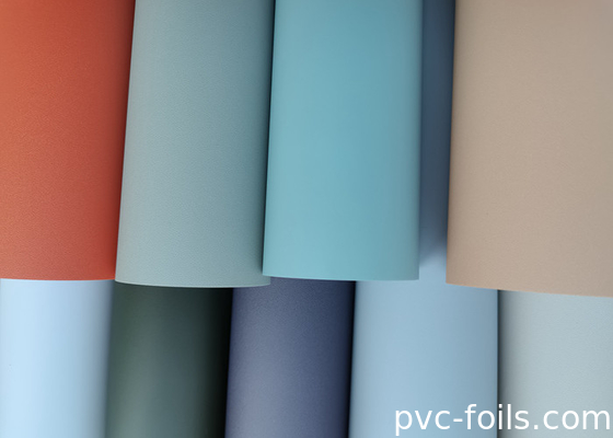 Solid Color Soft Touch PVC Dekoratif Filmi Vakum Baskı ve Membran Kapıları İçin