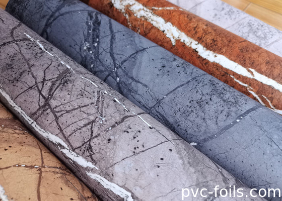 Kişiselleştirilebilir Dijital Baskı PVC Dekoratif Film Elegant İçsel Yüzey Dekorasyonu için