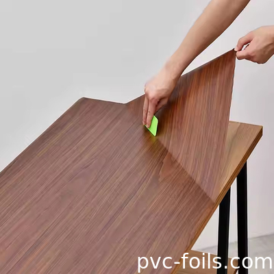 Kendine yapışkan Dijital Baskı Masa ve Masaüstü Dekorasyonu için PVC Dekoratif Film