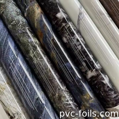 2025 Mermer Efekti PVC Laminasyon Filmi Kabine Kapıları ve PVC Yaprakları için