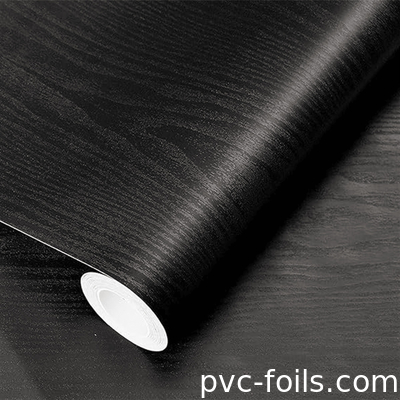 Su geçirmez Dijital Baskı Ağaç Tanesi PVC Dekoratif Film Mobilya ve Dolap Dekorasyonu için
