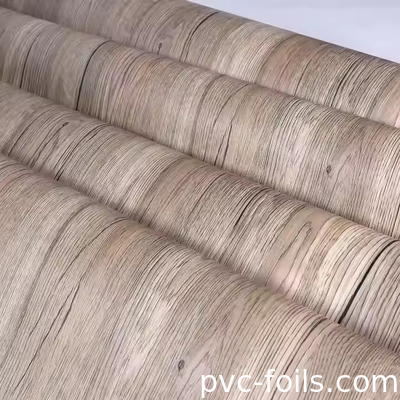 Süper Mat Ahşap Taneler PVC Mobilya Laminasyon Filmi - Kolay Temizlenir ve Bakım Yapılır