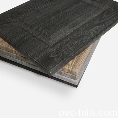 Kapılar ve dolaplar için süper mat ahşap taneler PVC membran folyo