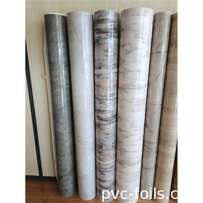İç dekorasyon için yüksek parlak mermer etkisi PVC membran folyo