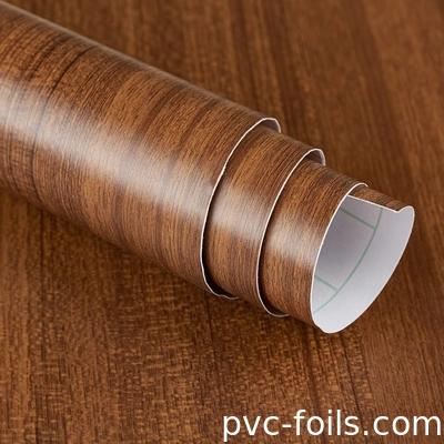 Düzenlenebilir Rulo Uzunluğu Çikolata Şekilli PVC Dekoratif Folyo Asit Direnci 30m-50m
