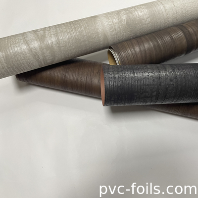 0.14mm Dayanıklı PVC Ahşap Teksturlu Rezil Film Su geçirmez Dekoratif Laminasyon Tablosu Mobilya Ev Dekoru