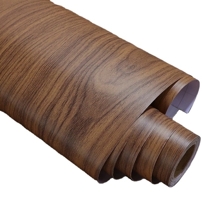0.3mm Derin Emboss PVC Dekoratif Film Ağaç Tanesi Mobilya Dolabı Kapıları için PVC Membran Folyo