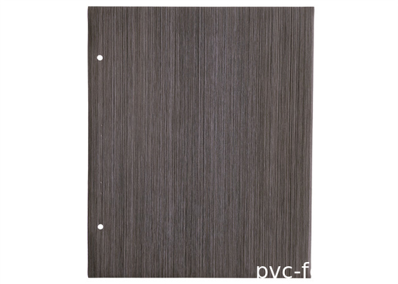 Karanlık Ahşap Taneler Laminatlı PVC Folya Membranı MDF Dolabı Kapısı Vakum Baskı için