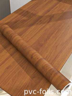 Mobilyalar için DIY dostu PVC Dekoratif Film Makyaj Mat Ahşap Taneler Finish