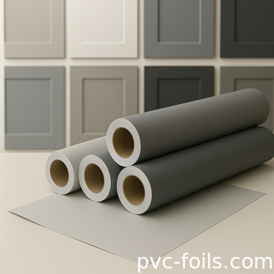 Yumuşak dokunuşlu süper mat katı renkli mobilya ve kapılar için PVC laminatör filmi
