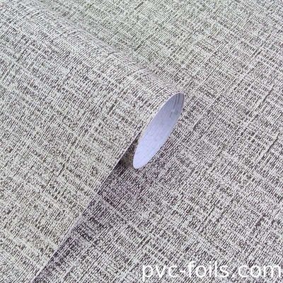 Kumaş Dokusu Katı Renkli Pvc Kendine Yapışkan Film Otel Odaları Duvar Kaplamaları,Köpe ve Yapışkan
