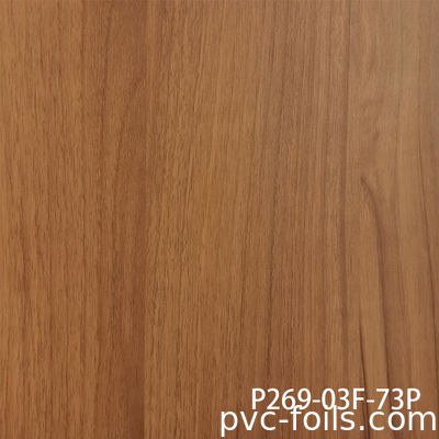 Mutfak Kapıları için Ultra Mat Gerçekçi Ahşap Taneler PVC Membran Filmi