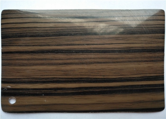 Parlak Ahşap Tahıl Pvc Vinil Dolap Kapıları 0.30mm 0.50mm Kalın