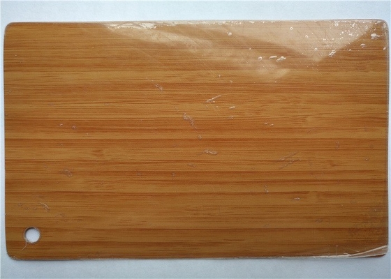 Parlak Ahşap Tahıl Pvc Vinil Dolap Kapıları 0.30mm 0.50mm Kalın
