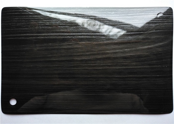 Parlak Ahşap Tahıl Pvc Vinil Dolap Kapıları 0.30mm 0.50mm Kalın