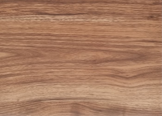 Kahverengi Ahşap Renkli PVC Dekoratif Film Kapı Laminasyonu Mat Emboss