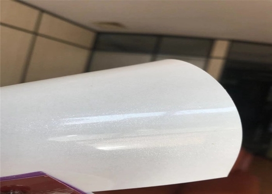 0.3mm Beyaz Parlak Pvc Film Rulo Mobilya Membran Kapılar