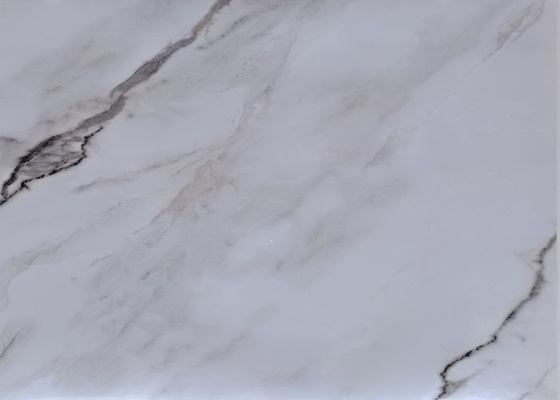 Mobilya Dolap Kapısı İçin Laminasyon Parlak PVC Film Mermer Tahıl