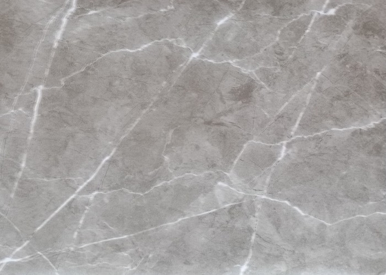 MDF Duvar Paneli İçin Gri Mermer Parlak PVC Film