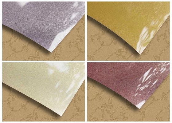 Kabin Kapağı Parlak Katı İçin 0.6mm Metalize Pvc Film