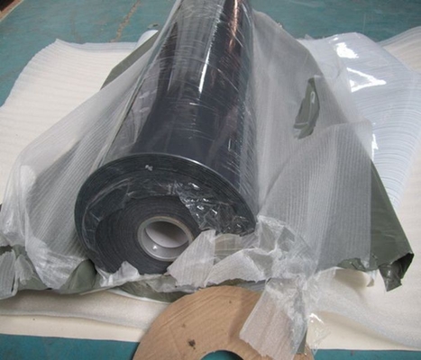 0.5mm Metalize Pvc Film Rulosu Parlak Gri