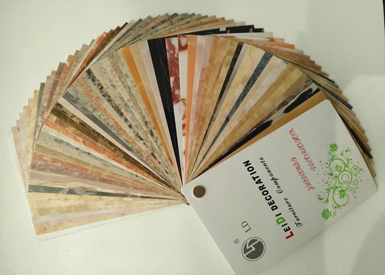 Tezgah Üstü Dekorasyon Mermer Etkisi İçin UV Scratch Parlak PVC Film