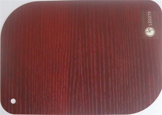 Mobilya Pvc Membran Filmi Ahşap Tasarım Dekorasyonu 0.3mm 0.4mm