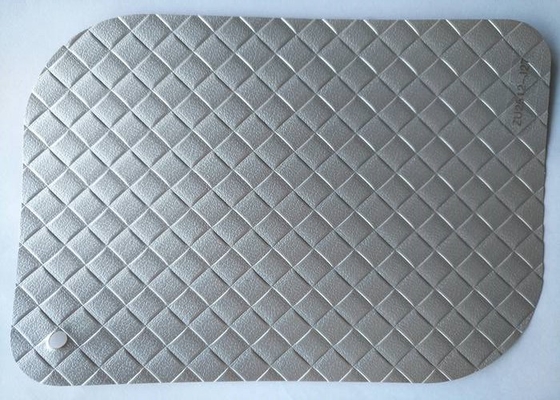 Gümüş Renk Kabartmalı PVC Dekoratif Folyo 0.50mm Kalınlık