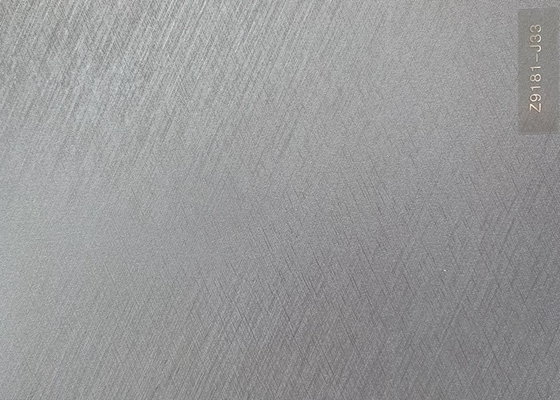 Gümüş Fırçalanmış Kabartmalı PVC Dekoratif Folyo Rulo Yanmaz 3D Kabartmalı